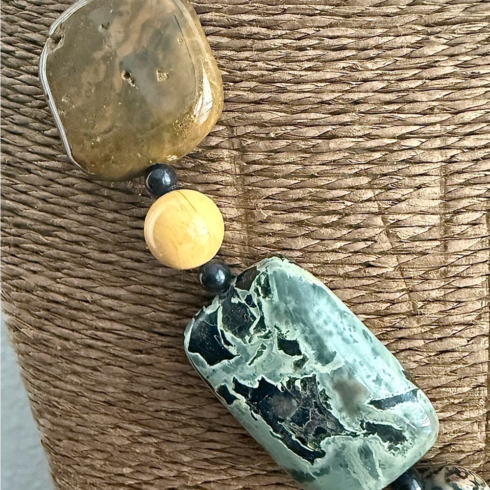 Multi Gemstone Tiger’s Eye, Jasper, Ruby In Zoisi… - image 4